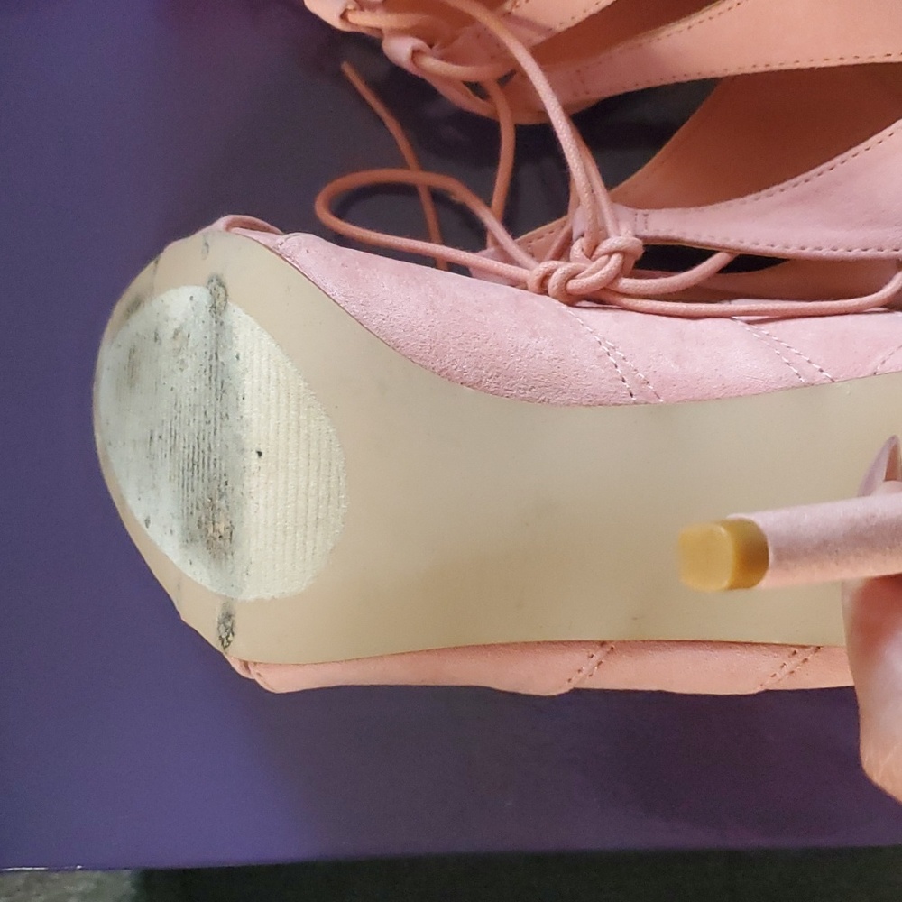 Steve Madden Pink suede heels - Picture 4 of 6